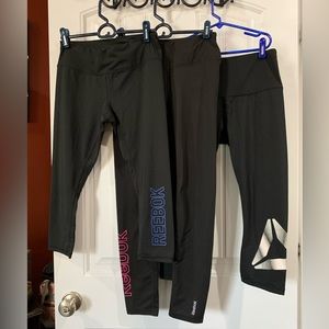 3 pair of reebok legging Sz Small